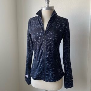 Lululemon Black White Zippered Jacket 6